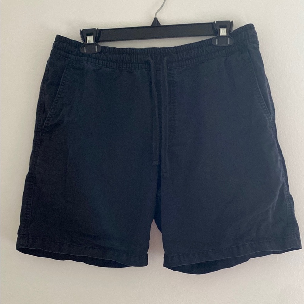 Black Flat Front Shorts